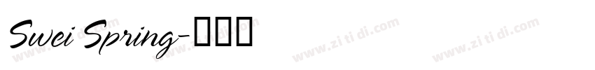Swei Spring字体转换